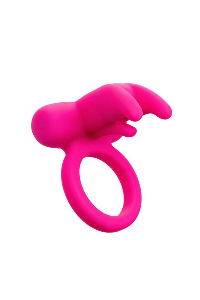 Cal Exotics - Couples Enhancer - Rechargeable Triple Clit Flicker Cock Ring - Pink - Stag Shop
