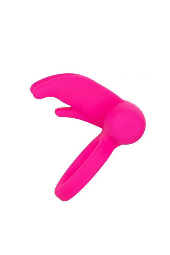 Cal Exotics - Couples Enhancer - Rechargeable Triple Clit Flicker Cock Ring - Pink - Stag Shop