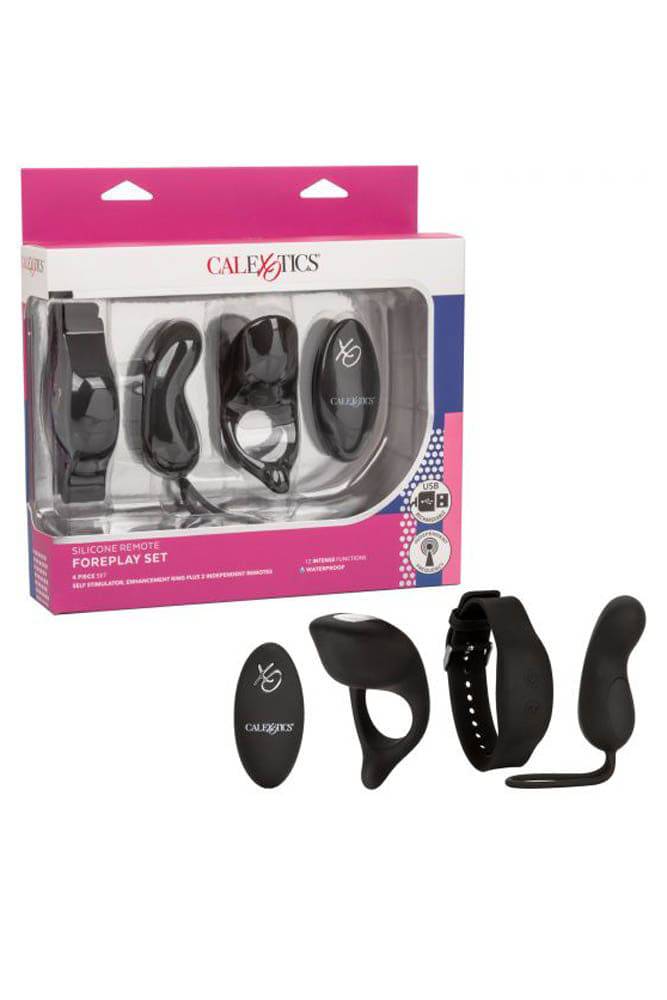 Cal Exotics - Silicone Remote Foreplay Vibrating Set - Stag Shop