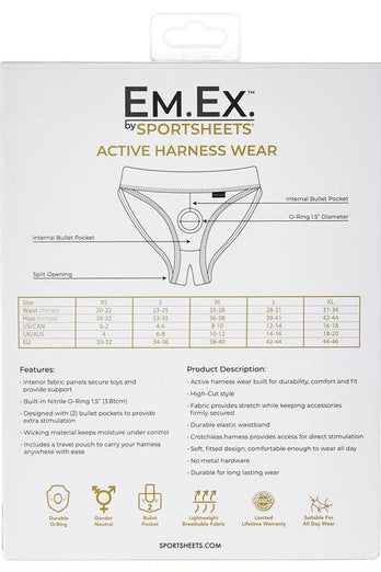 Sportsheets - EM.EX. - Silhouette Crotchless Harness - Assorted Sizes - Stag Shop