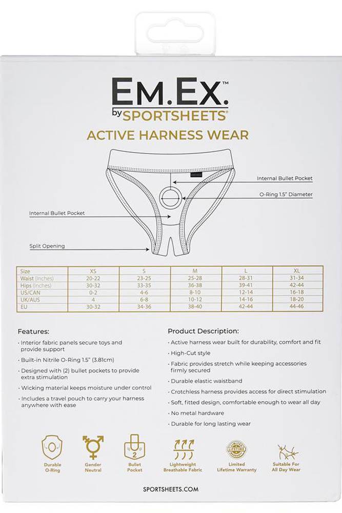 Sportsheets - EM.EX. - Silhouette Crotchless Harness - Assorted Sizes - Stag Shop