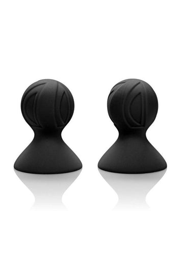 Cal Exotics - Nipple Play - Silicone Pro Nipple Suckers - Black - Stag Shop