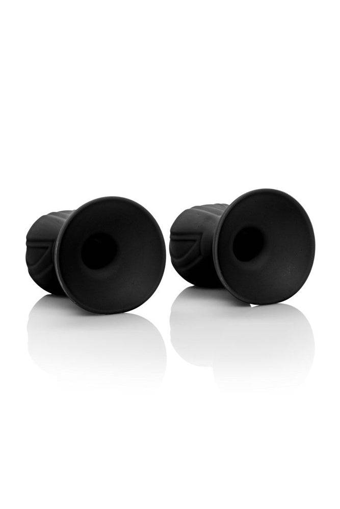 Cal Exotics - Nipple Play - Silicone Pro Nipple Suckers - Black - Stag Shop