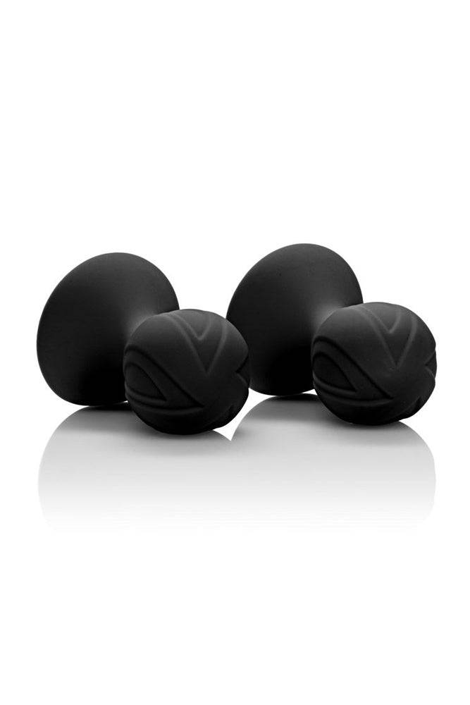 Cal Exotics - Nipple Play - Silicone Pro Nipple Suckers - Black - Stag Shop