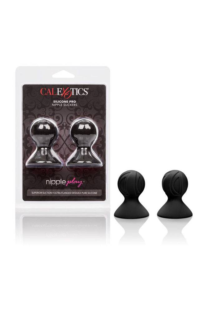 Cal Exotics - Nipple Play - Silicone Pro Nipple Suckers - Black - Stag Shop