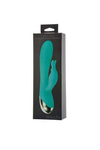 Adam & Eve - Silicone Rechargeable Bunny - Teal - Stag Shop