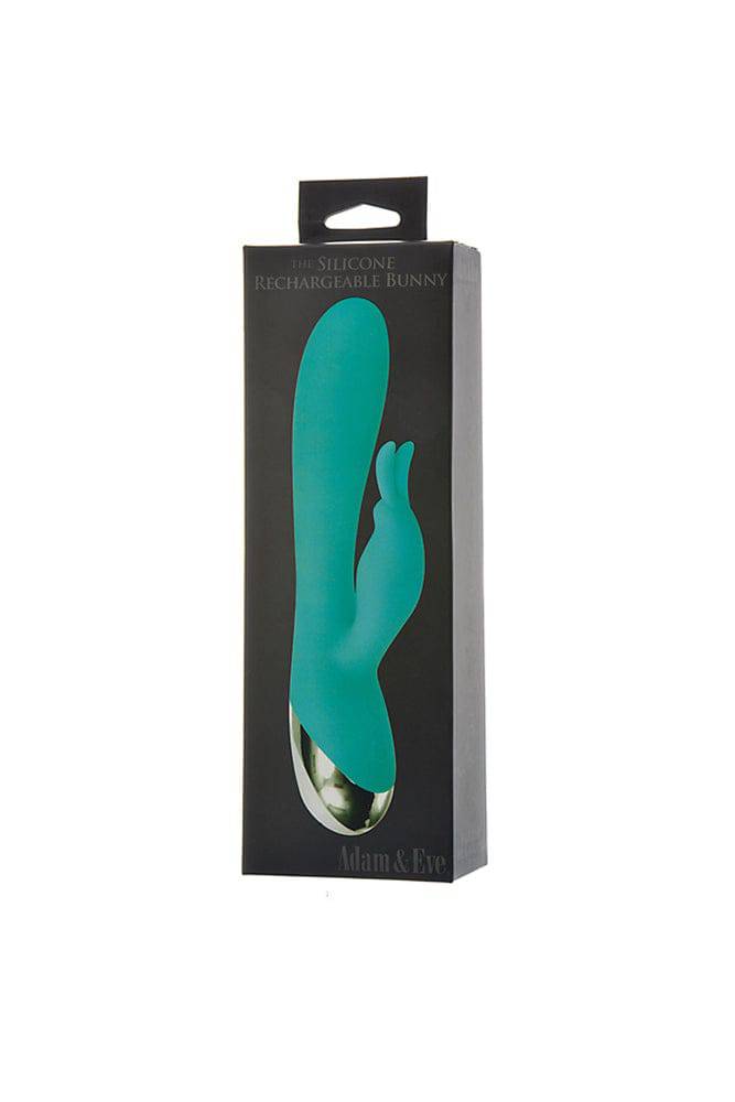 Adam & Eve - Silicone Rechargeable Bunny - Teal - Stag Shop