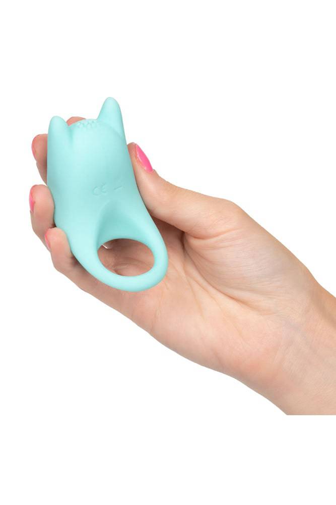 Cal Exotics - Couples Enhancer - Silicone Dual Exciter Cock Ring - Teal - Stag Shop