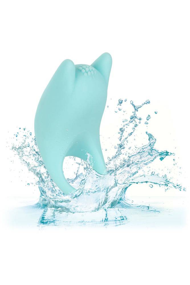 Cal Exotics - Couples Enhancer - Silicone Dual Exciter Cock Ring - Teal - Stag Shop
