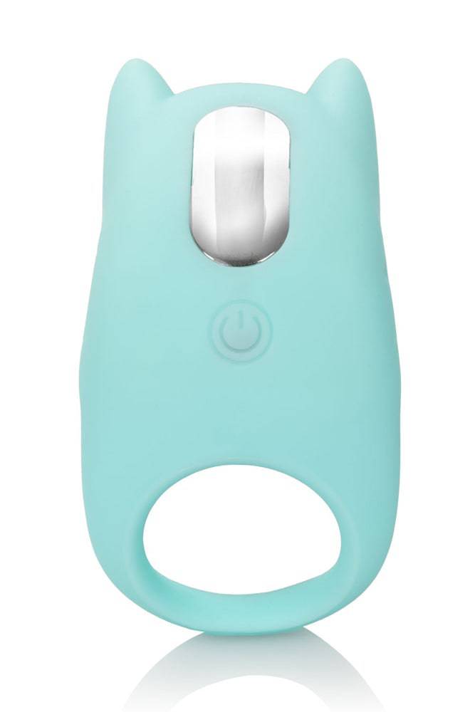Cal Exotics - Couples Enhancer - Silicone Dual Exciter Cock Ring - Teal - Stag Shop