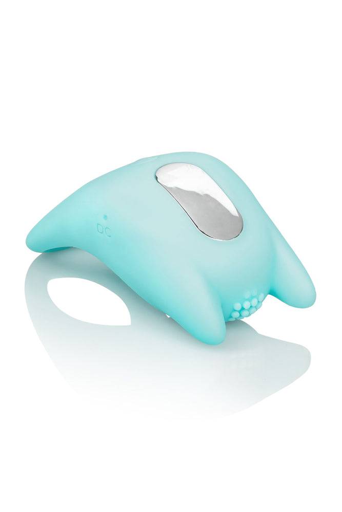 Cal Exotics - Couples Enhancer - Silicone Dual Exciter Cock Ring - Teal - Stag Shop