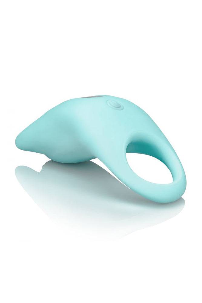 Cal Exotics - Couples Enhancer - Silicone Dual Exciter Cock Ring - Teal - Stag Shop