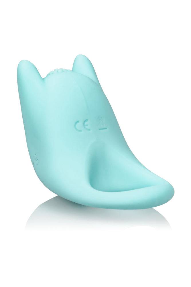 Cal Exotics - Couples Enhancer - Silicone Dual Exciter Cock Ring - Teal - Stag Shop