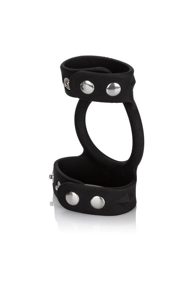 Cal Exotics - Silicone Tri-Snap Cock & Ball Cage - Black - Stag Shop