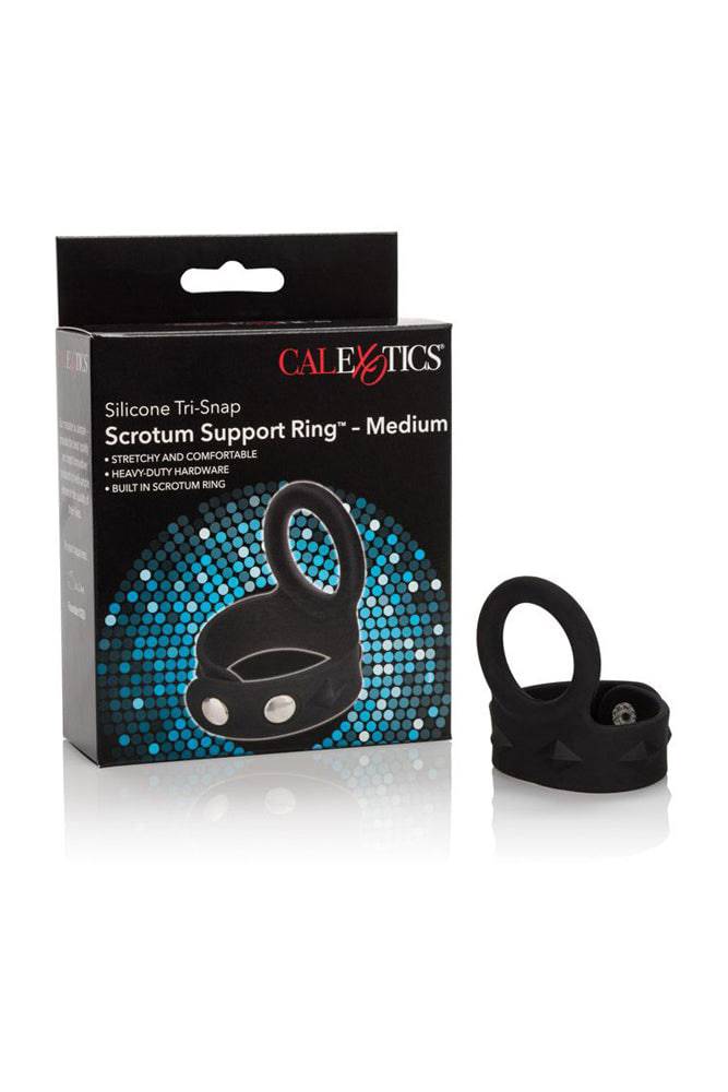 Cal Exotics - Silicone Tri-Snap Scrotum Support Ring - Medium - Stag Shop