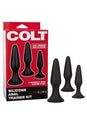 Cal Exotics - Colt - Silicone Anal Trainer Kit - Black - Stag Shop