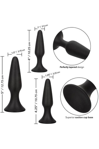 Cal Exotics - Colt - Silicone Anal Trainer Kit - Black - Stag Shop