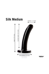 Thumbnail for Tantus - Silk - Silicone Dildo - Medium - Black - Stag Shop