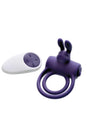 Adam & Eve - Silicone Remote Controlled Rabbit Cock Ring - Purple - Stag Shop