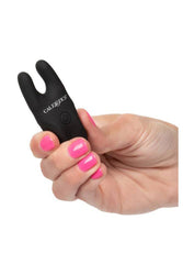 Cal Exotics - Silicone Remote Vibrating Nipple Clamps - Black - Stag Shop
