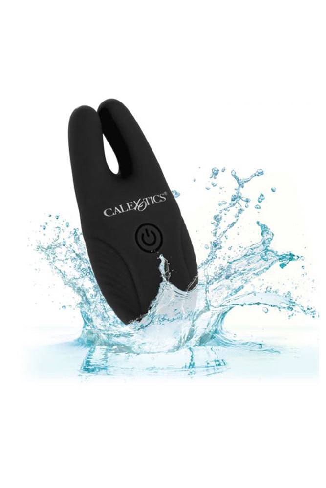 Cal Exotics - Silicone Remote Vibrating Nipple Clamps - Black - Stag Shop