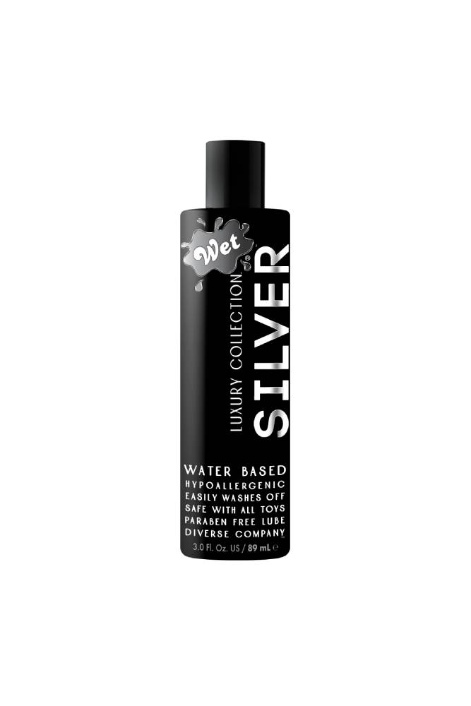 Wet - Silver Luxury Water-based Lubricant - 3 Oz - Stag Shop
