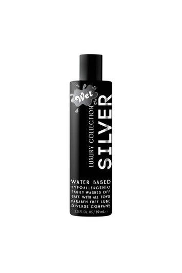 Wet - Silver Luxury Water-based Lubricant - 3 Oz - Stag Shop
