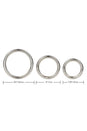 Cal Exotics - Silver Cock Ring - 3 PC Set - Stag Shop