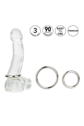 Cal Exotics - Silver Cock Ring - 3 PC Set - Stag Shop