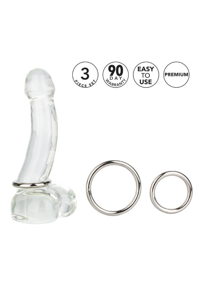 Cal Exotics - Silver Cock Ring - 3 PC Set - Stag Shop