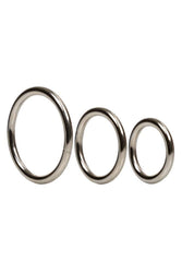 Cal Exotics - Silver Cock Ring - 3 PC Set - Stag Shop