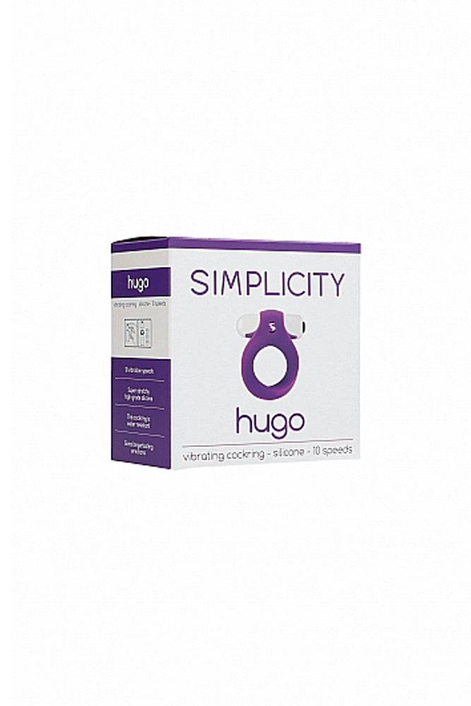 Shots Toys - Simplicity - Hugo Vibrating Cock Ring - Purple - Stag Shop