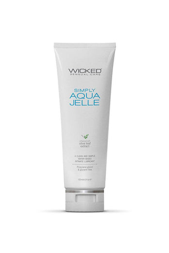 Wicked Sensual Care - Simply Aqua Jelle Water Based Anal Lube - 4oz - Stag Shop