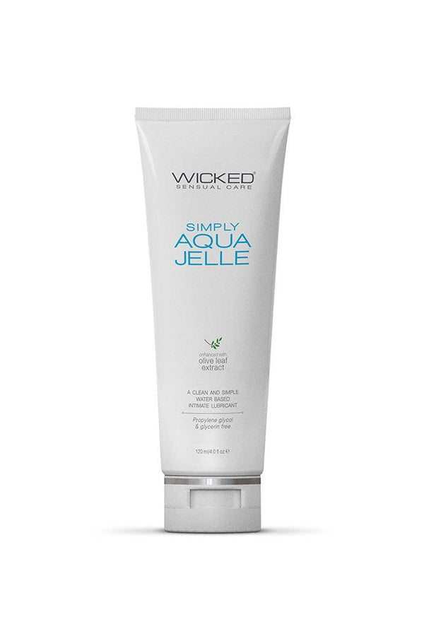 Wicked Sensual Care - Simply Aqua Jelle Water Based Anal Lube - 4oz - Stag Shop