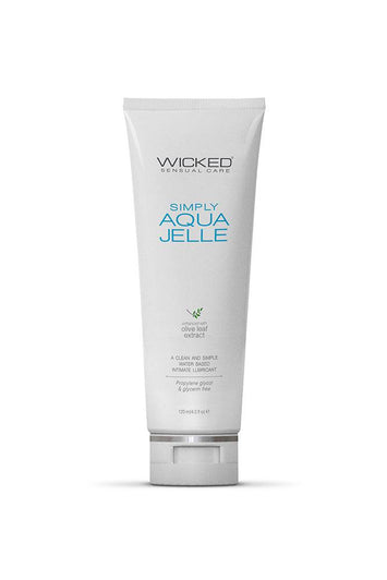 Wicked Sensual Care - Simply Aqua Jelle Water Based Anal Lube - 4oz - Stag Shop