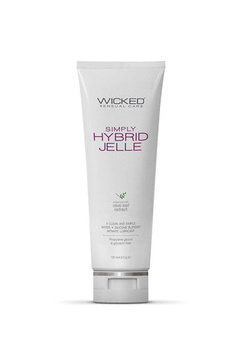 Wicked Sensual Care - Simply Hybrid Jelle Anal Lube - 4oz - Stag Shop