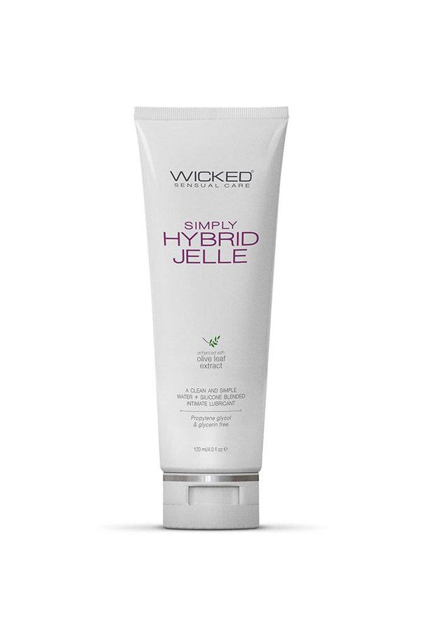 Wicked Sensual Care - Simply Hybrid Jelle Anal Lube - 4oz - Stag Shop