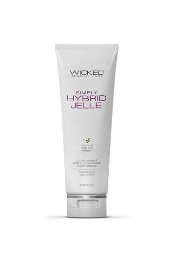 Wicked Sensual Care - Simply Hybrid Jelle Anal Lube - 4oz - Stag Shop