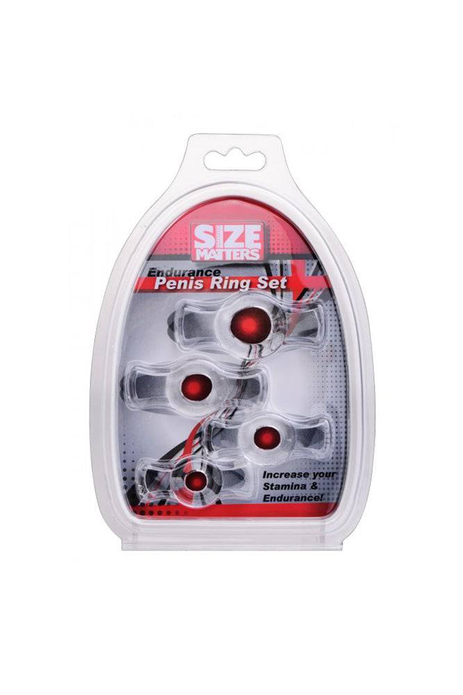 XR Brands - Size Matters - Endurance Penis Ring Set - Stag Shop