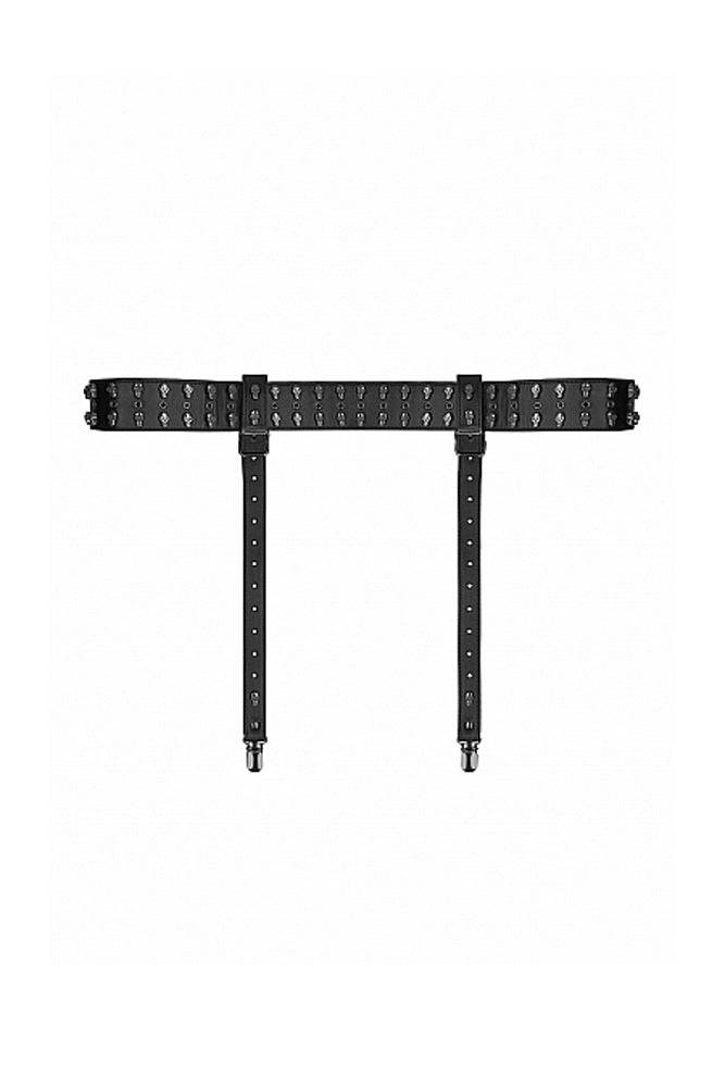 Ouch by Shots Toys - Skull Garter Belt - Black - Stag Shop