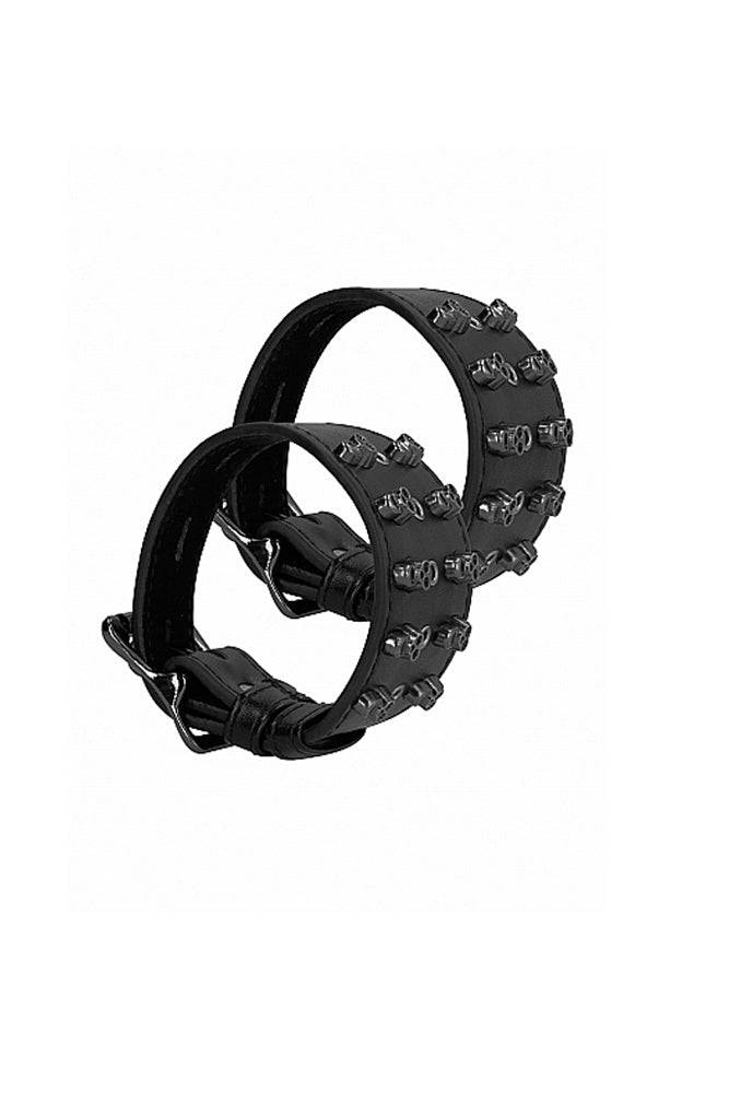 Ouch by Shots Toys - Skull Handcuffs - Black - Stag Shop