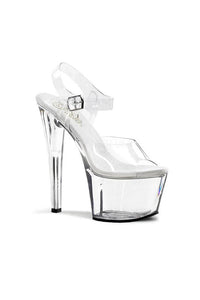 Thumbnail for Pleaser USA - The Sky 7 Inch Spike Heel Platform Sandal - Clear - Stag Shop