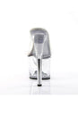 Pleaser USA - Sky 7 Inch Spike Heel Platform Mule Slide - Clear - Stag Shop