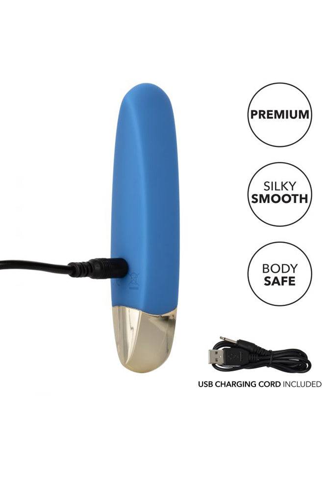 Cal Exotics - Slay - TeaseMe - Silicone Vibrating Bullet - Blue - Stag Shop