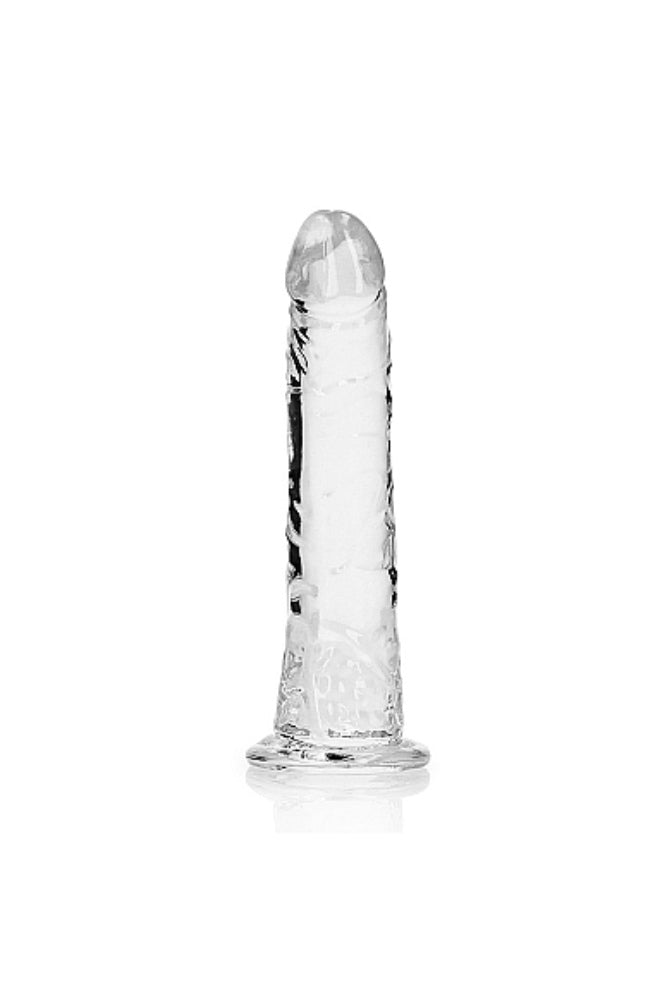 Shots Toys - Real Rock - 6" Slim Realistic Dildo with Suction Cup - Clear - Stag Shop