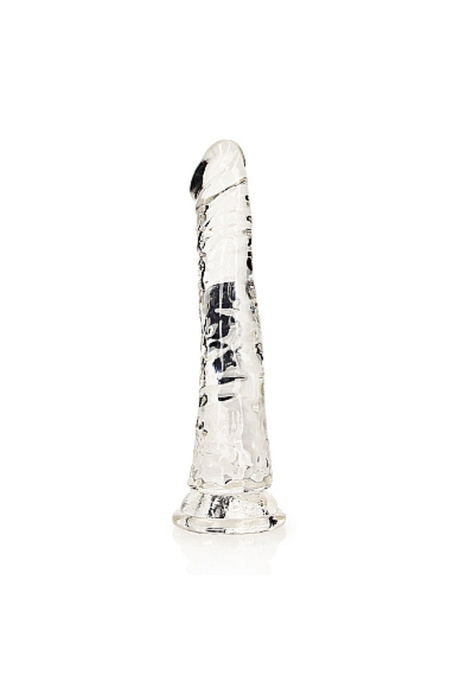 Shots Toys - Real Rock - 6" Slim Realistic Dildo with Suction Cup - Clear - Stag Shop