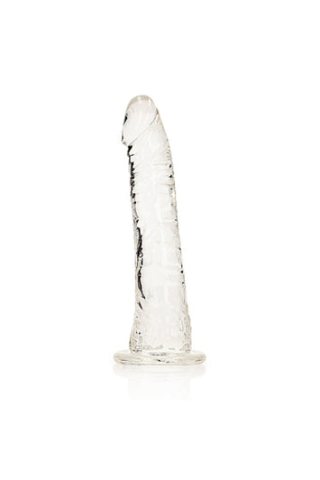 Shots Toys - Real Rock - 6" Slim Realistic Dildo with Suction Cup - Clear - Stag Shop