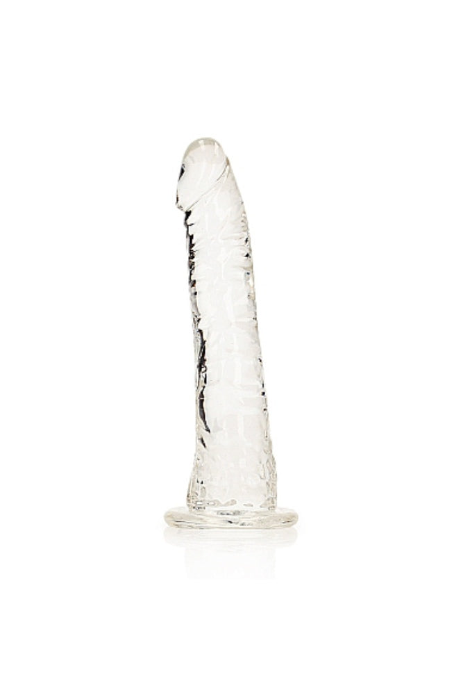 Shots Toys - Real Rock - 6" Slim Realistic Dildo with Suction Cup - Clear - Stag Shop