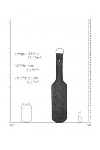 Shots Toys - Pain - Small Vampire Paddle - Black - Stag Shop