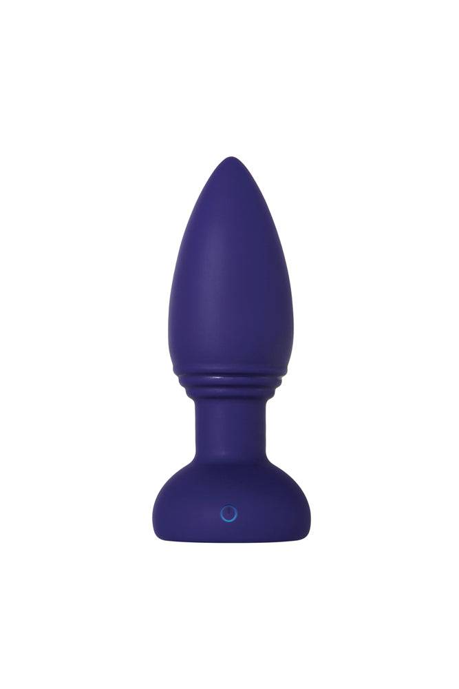 Evolved - Smooshy Tooshy Butt Plug & Remote - Purple - Stag Shop